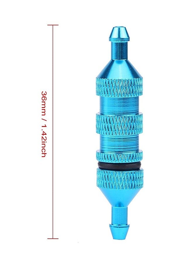 equlup RC Oil Fuel Filter, HSP Alloy Aluminum Oil Nitro Fuel Filter Accessory Replacement Outdoor Exterior Spare Part for 1/8 1/10 Scale RC Model Car (Blue) - Image 2